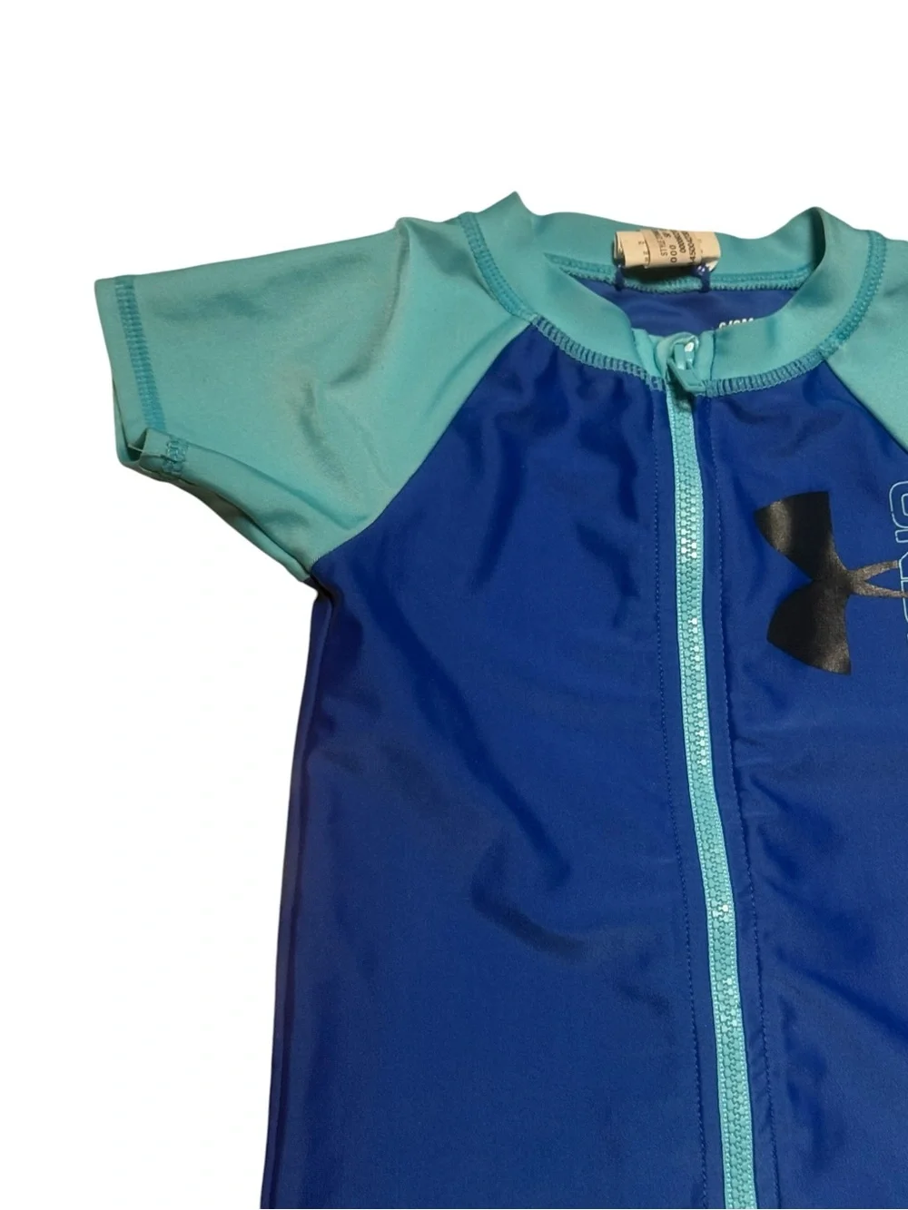 Under Armour Baby Boys Blue 1-Piece Sunsuit Swimsuit 6-9 Months Great Condition